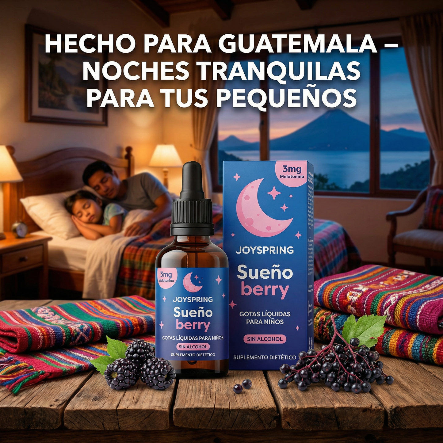 Melatonina Líquida Sleep Berry – Mejora el Sueño de tu Hijo Desde la Primera Noche