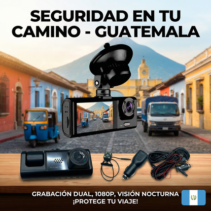 Dash Cam Profesional para Carro con Doble Cámara y Grabación Continua – ¡Protege tu Viaje!