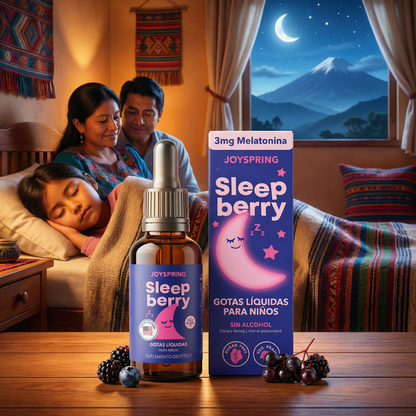 Melatonina Líquida Sleep Berry – Mejora el Sueño de tu Hijo Desde la Primera Noche