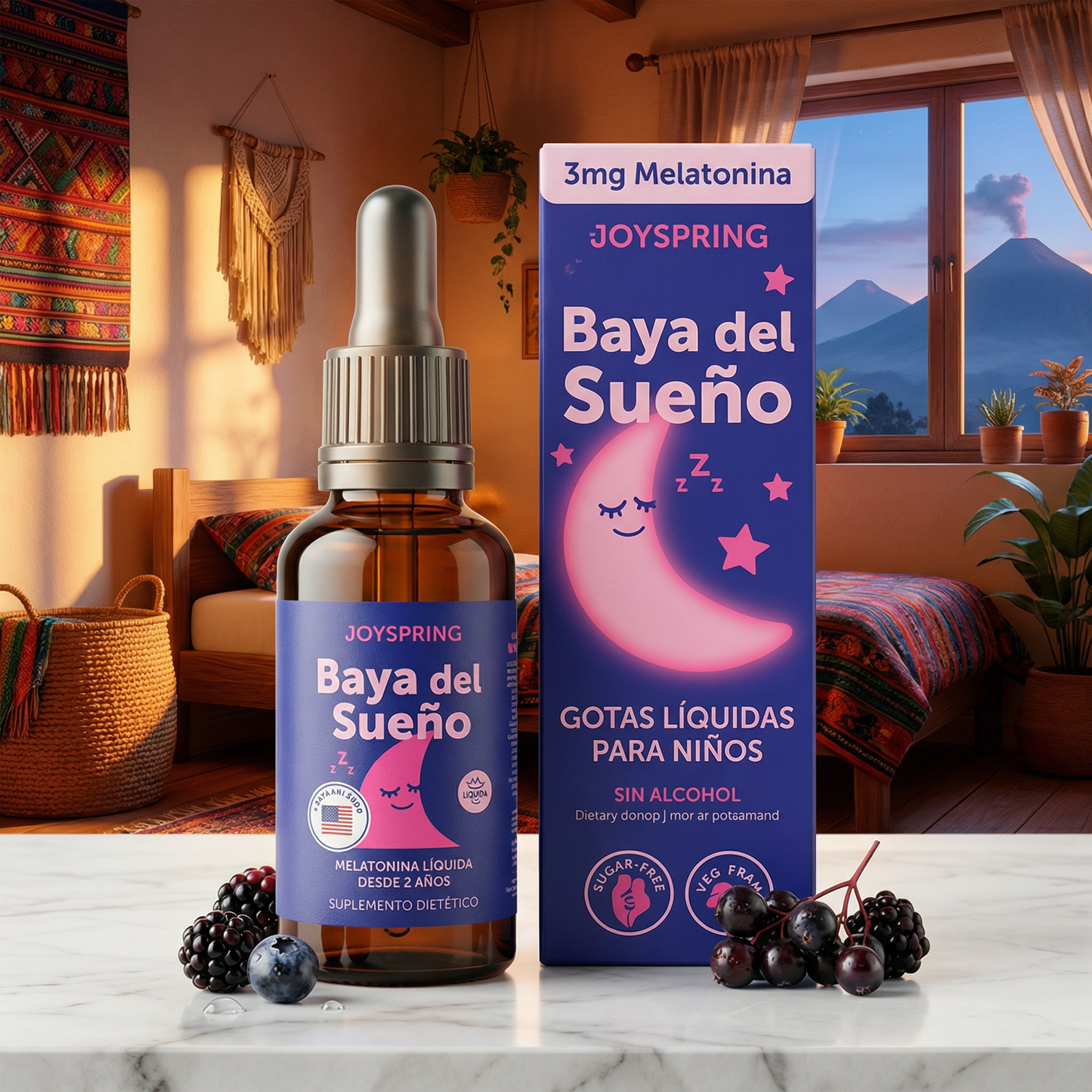 Melatonina Líquida Sleep Berry – Mejora el Sueño de tu Hijo Desde la Primera Noche