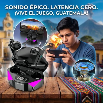 Audífonos Gamer Pro – Sin Retraso, Sonido Potente y Diseño Futurista